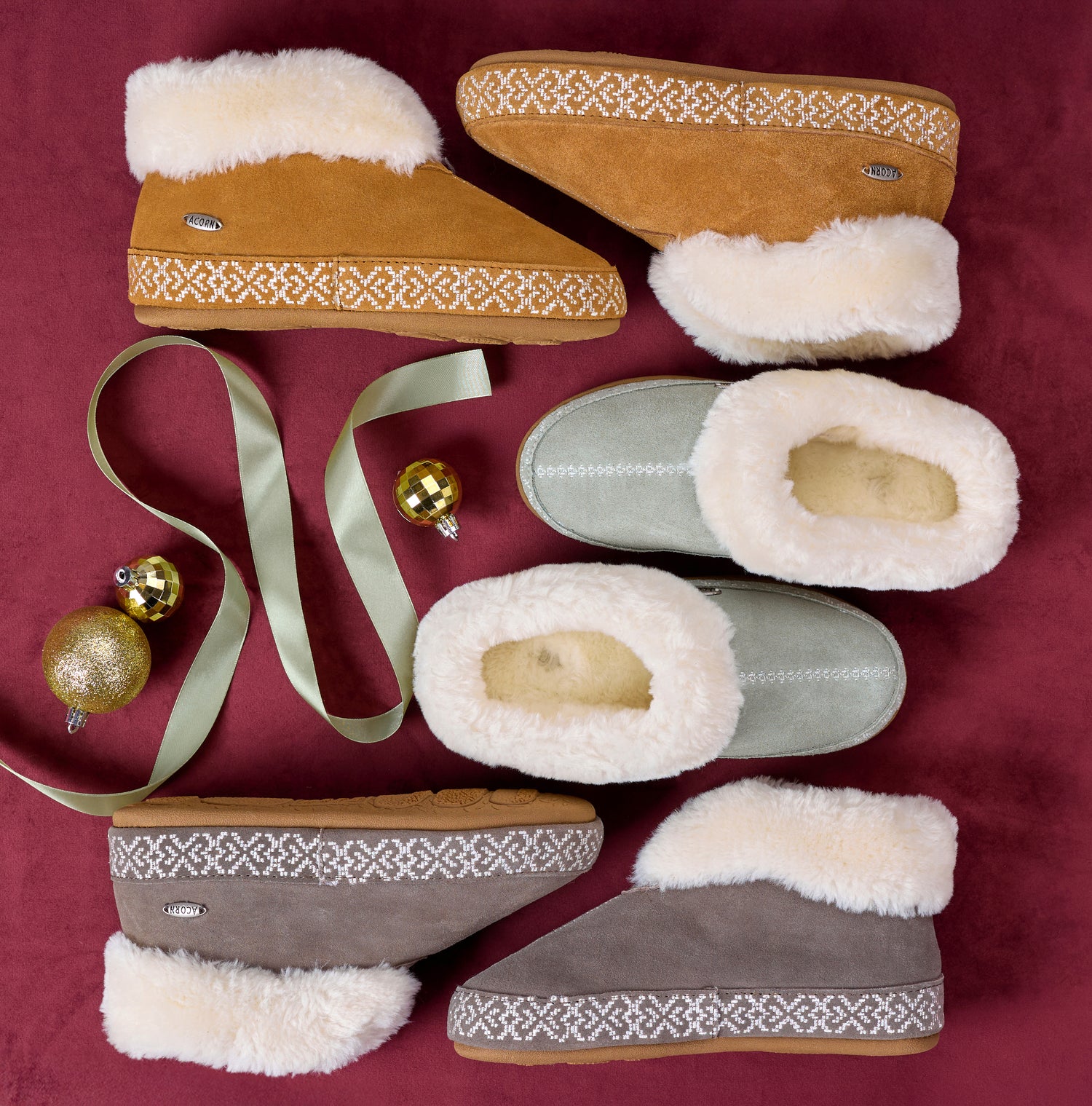 25200 Women's Greta Embroidered Bootie Slipper #color_buckskin