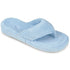 Women's Spa Thong Slippers in Powder Blue Right Angled View#color_powder-blue