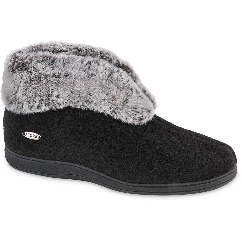 Women's Faux Fur Chinchilla Bootie Slipper - Main Image