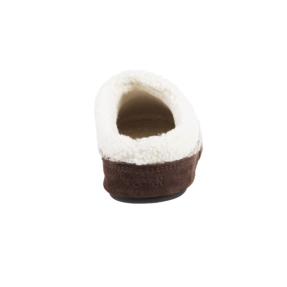 Acorn Jam Mule Slipper In Pebble Color Back Heel View