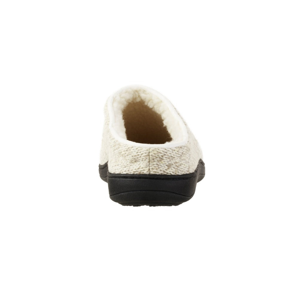 Women’s Flora Hoodback Slipper in Oatmeal Heathered Back Heel
