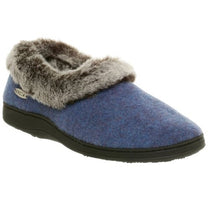 Women's Faux Fur Chinchilla Collar Slipper
