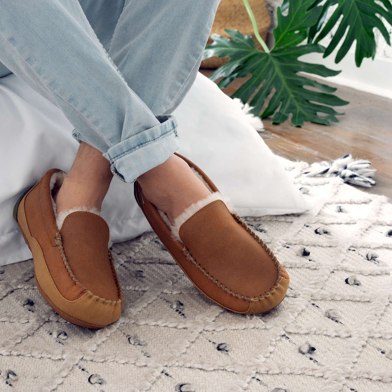 Manfield - Heren - Bruine suède loafers - Maat 41 Manfield - Heren - Bruine suède loafers - Maat 41