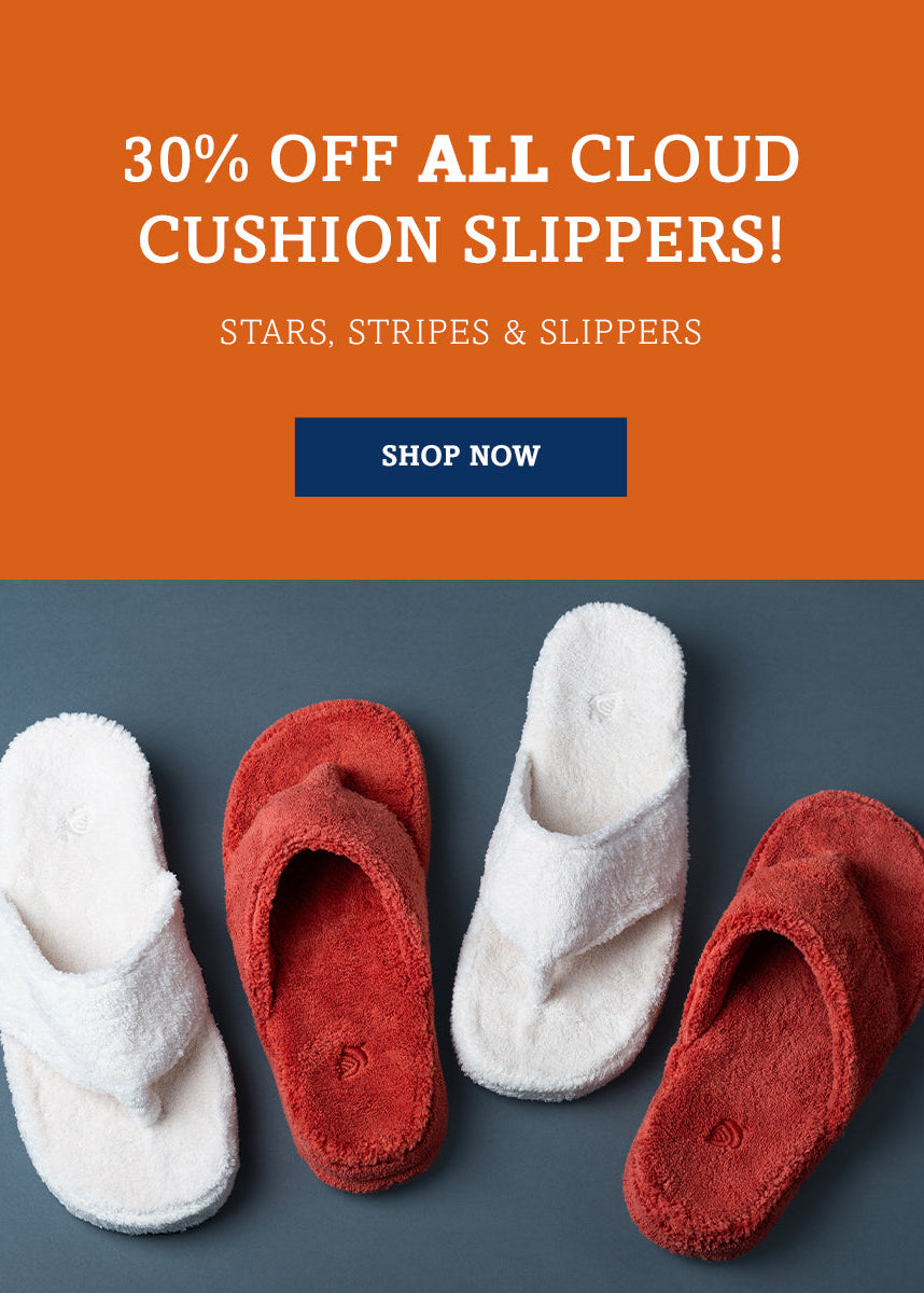 CLOUD30 for 30% off all cloud cushion slippers.