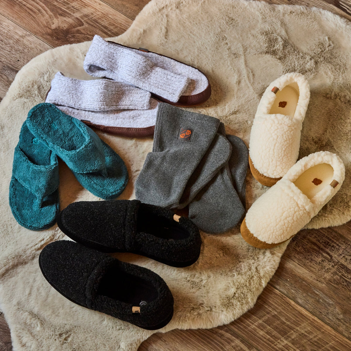 Versafit® Fleece Charcoal Cable Sock


