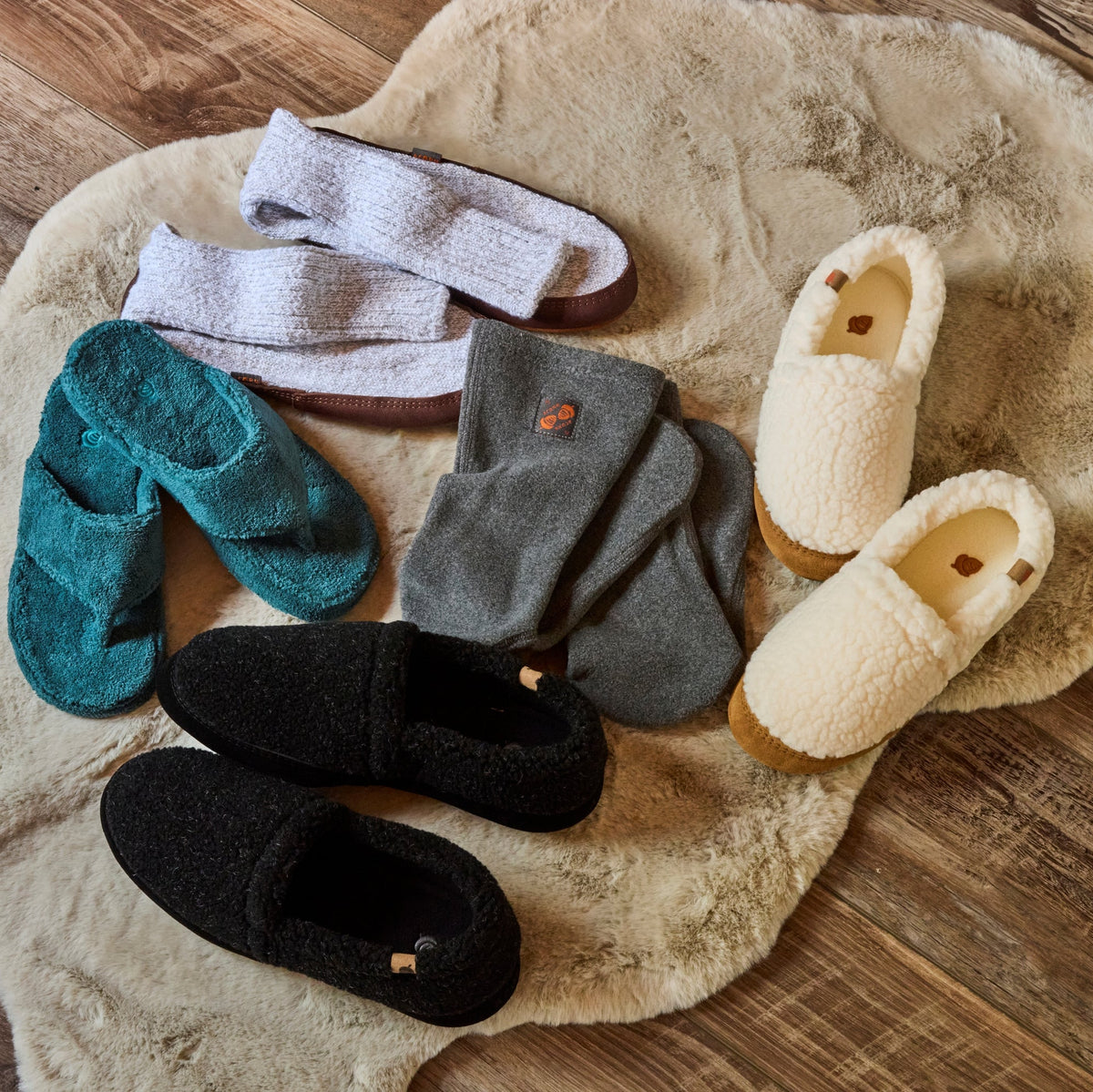 Versafit® Fleece Natural Jigsaw Geo Sock

