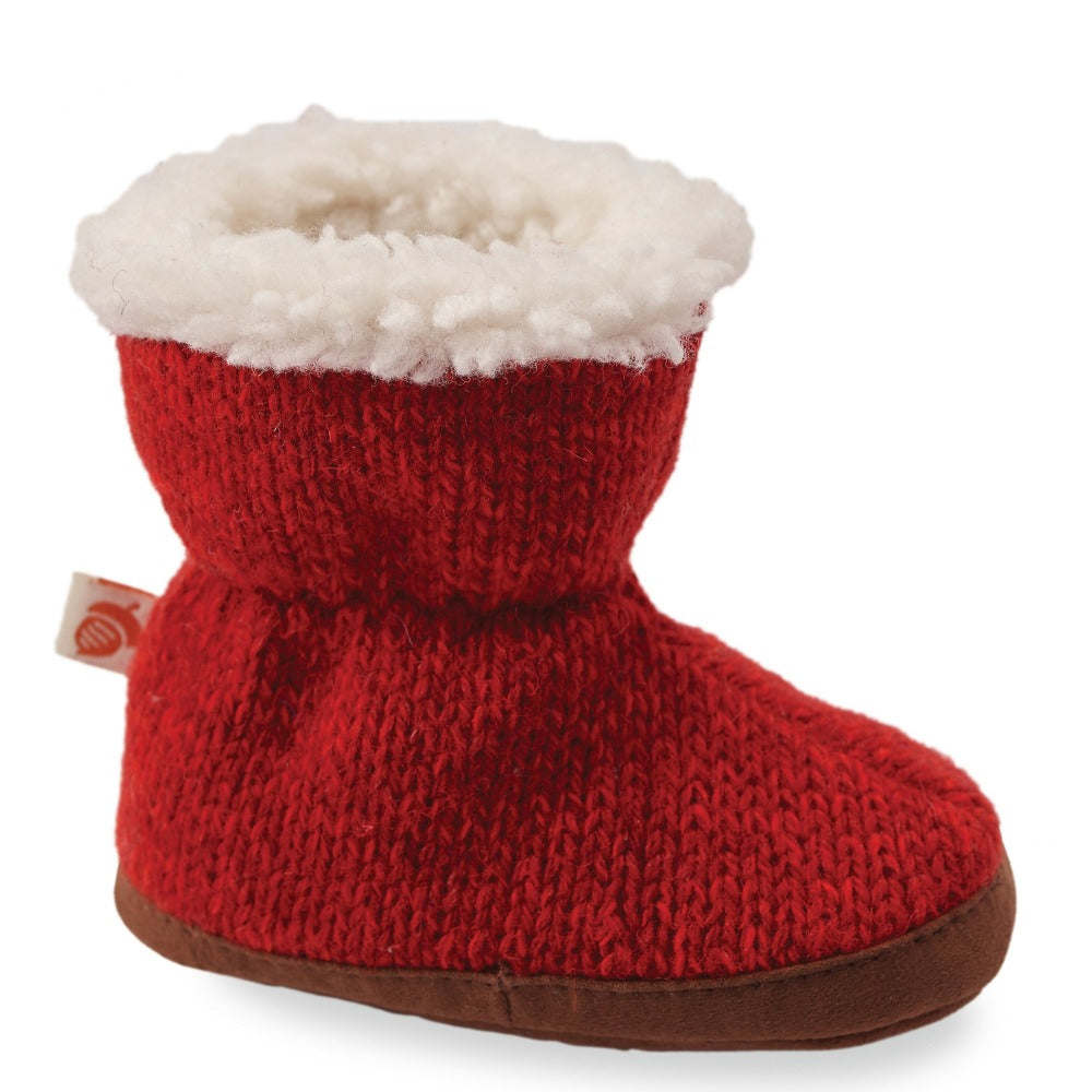 acorn baby booties