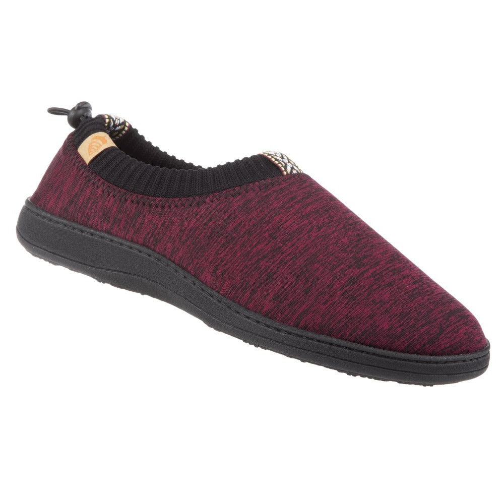 Garnet Heather Acorn Slipper left side angle