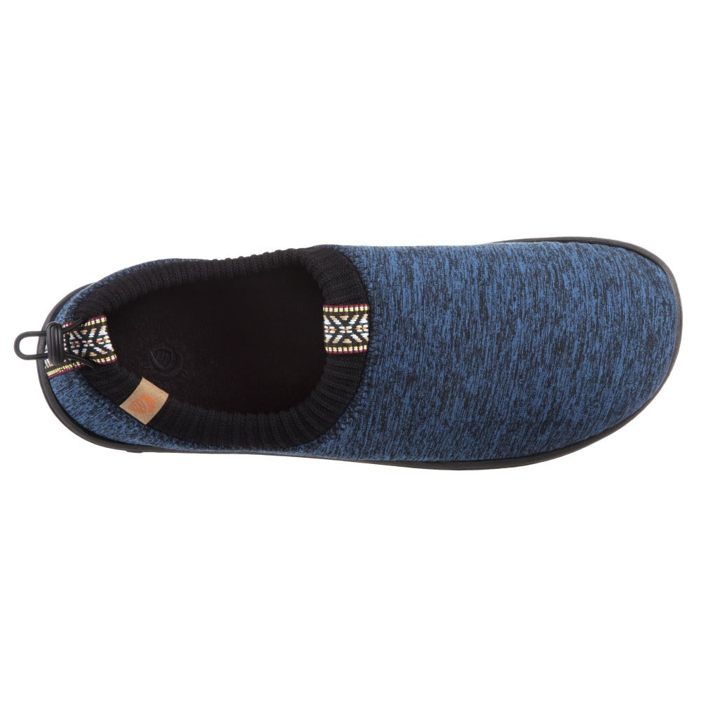 Navy Heather Acorn Slipper top angle