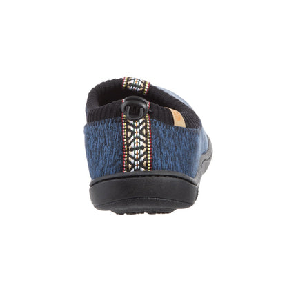 Navy Heather Acorn Slipper back angle