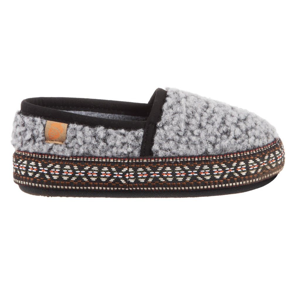 Stormy Grey Acorn Slipper