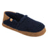 Women’s Acorn Moc with Collapsible Heel Slipper in Navy Blue Right Angled View