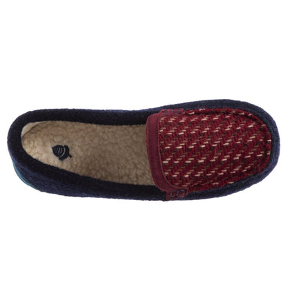 Women’s Andover Driver Moc Slipper in Navy Blue Inside Top View