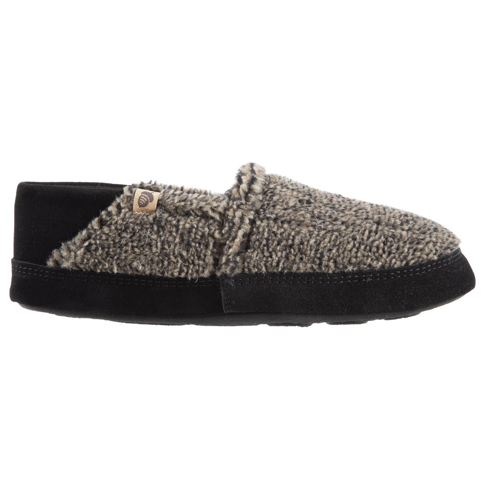 Men’s Acorn Moc with Collapsible Heel Slipper in Earth Tex Profile