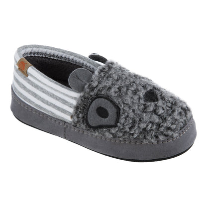Kids Acorn Critter Moc in Stormy Grey Dog Right Angled View