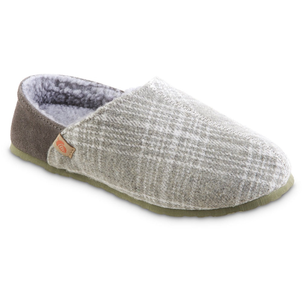 Women’s Algae-Infused Parker Slippers in Grey Right Angled View