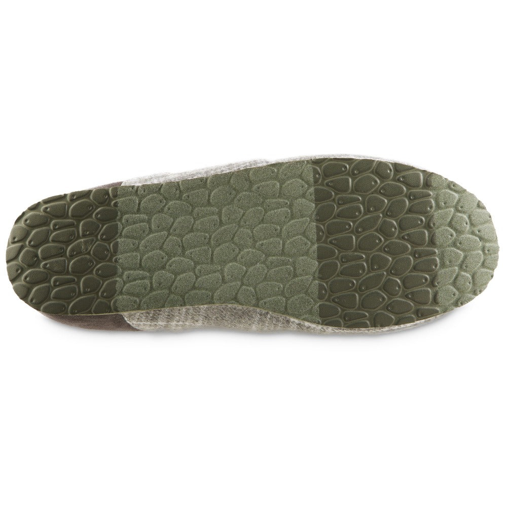 Men’s Algae-Infused Parker Slippers in Grey Bottom Sole Tread