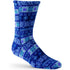 Versafit Fleece Cabin Socks in Black/Cream in Icelandic Blue