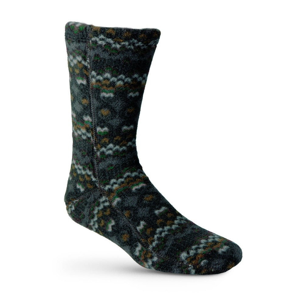Versafit Fleece Cabin Socks in Charcoal Cable