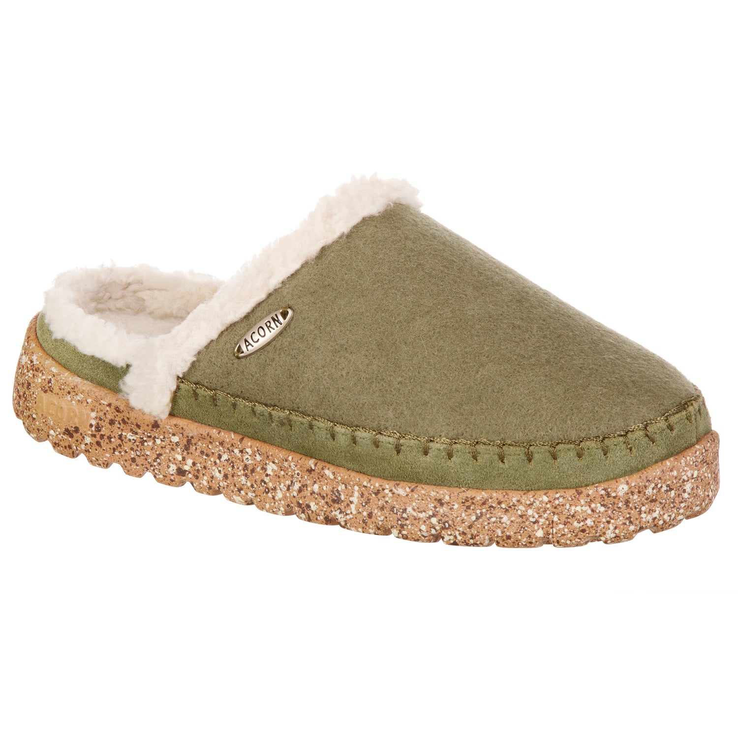 Women’s Acorn Recycled Rockland Clog - olive side view