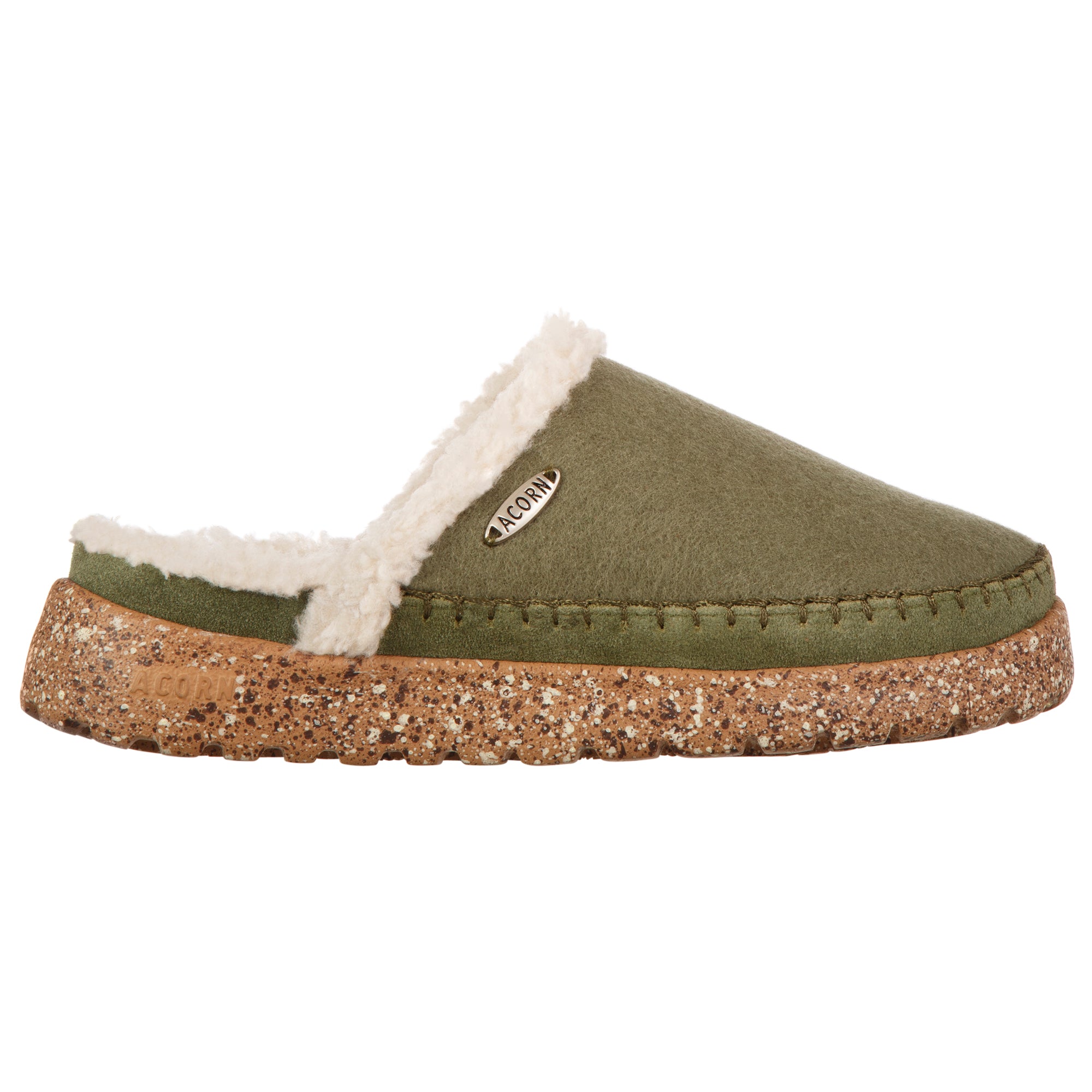 Women’s Acorn Recycled Rockland Clog - olive side view