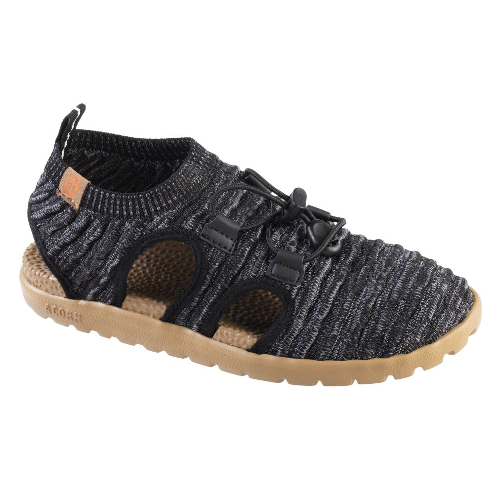 Acorn Casco Recycled Active Sandal Black Side Profile