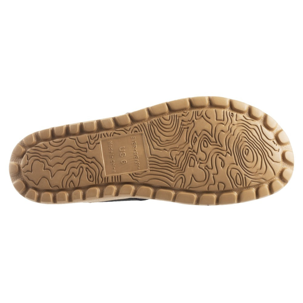 Acorn Riley Sandal Outsole View with Topography Map