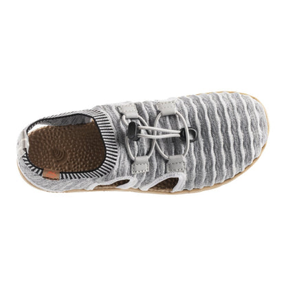 Acorn Casco Recycled Knit Sandal in Heather Grey  Top Down View