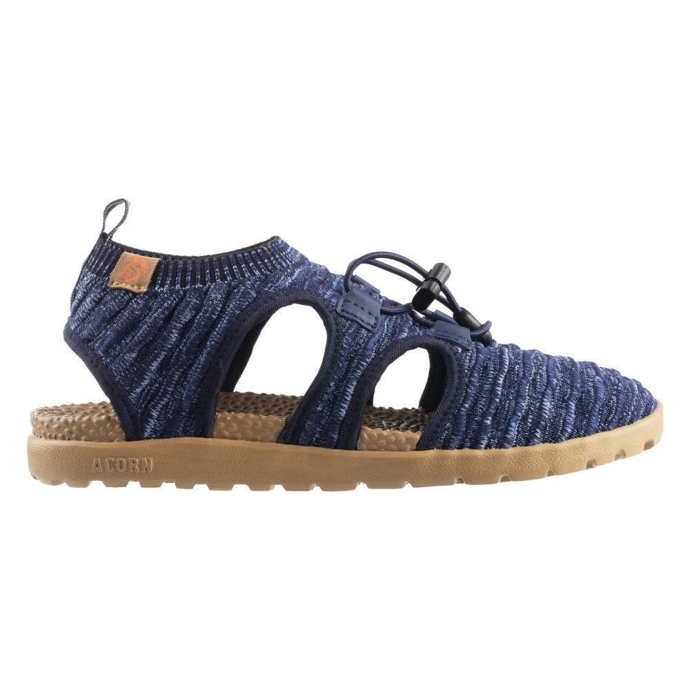 Acorn Casco Recycled Knit Sandal in Navy