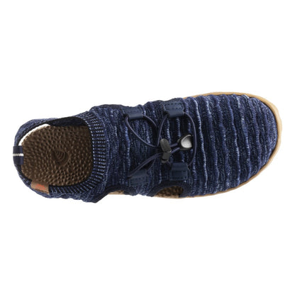Acorn Casco Recycled Knit Sandal in Navy Top Down View